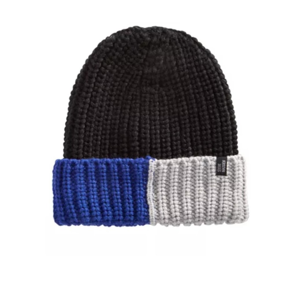 Men's Steve Madden Colorblocked Ribbed Beanie